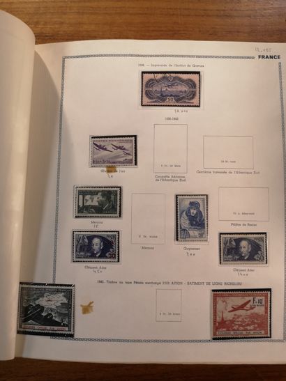 TOUS PAYS Set of mint and cancelled stamps including FRANCE, in sheets or fragments...
