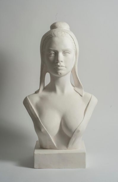 ASLAN (1930-2014) Buste de Brigitte Bardot figurant Marianne.
Epreuve en plâtre.
H....