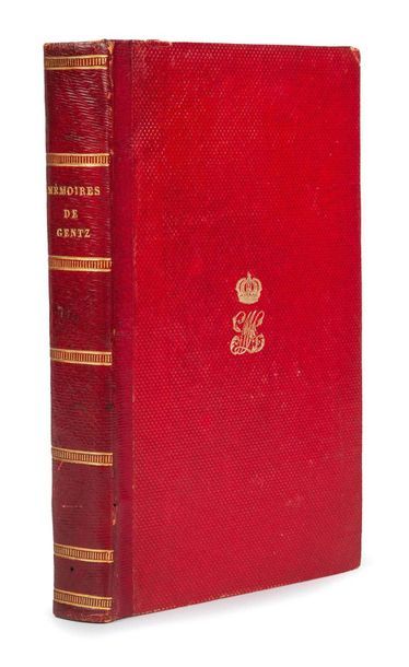 GENTZ Frédéric de 
Mémoires et lettres inédits, publiés par G. Schlesier. Stuttgart,...