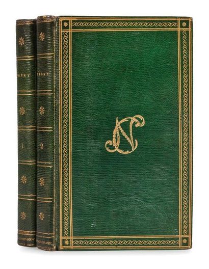 PARNY Évariste 
Œuvres diverses. Paris, Debray, 1802. 2 volumes in-12, maroquin vert...