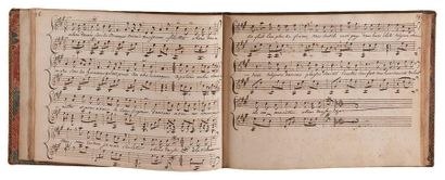 [marie-Antoinette]. 
MANUSCRIT MUSICAL, Recueil de chansons, late 18th century; small...