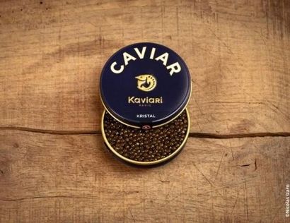 KAVIARI Une jolie boîte de 125g de Caviar Kristal® de la Maison Kaviari : À quelques...