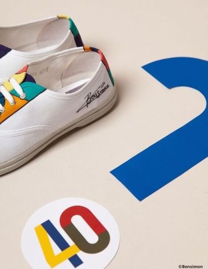 BENSIMON Aunique model of tennis "Totems" created in 2019, in honour of the 40th...