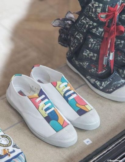 BENSIMON Aunique model of tennis "Totems" created in 2019, in honour of the 40th...