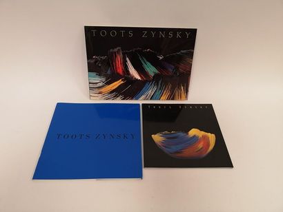 Toots Zynsky Lot de trois catalogues d'exposition :
- Oeuvres. 
Clara Scremini Gallery,...
