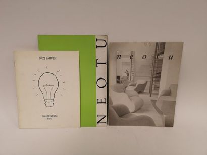 null Lot comprising: 
- Eleven Lamps. 
Galerie Neotu, 1985. 
- Neotu. 
Paris. 
-...