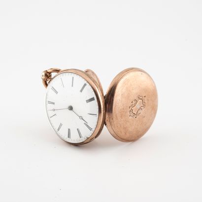 Gusset watch in gold-plated silver (min....