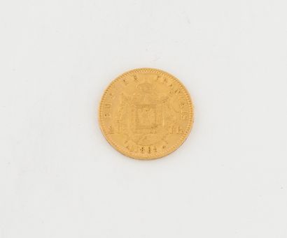 France Pièce de 20 francs or, Napoléon III, Tête laurée, 189 Paris. 

Poids net :...
