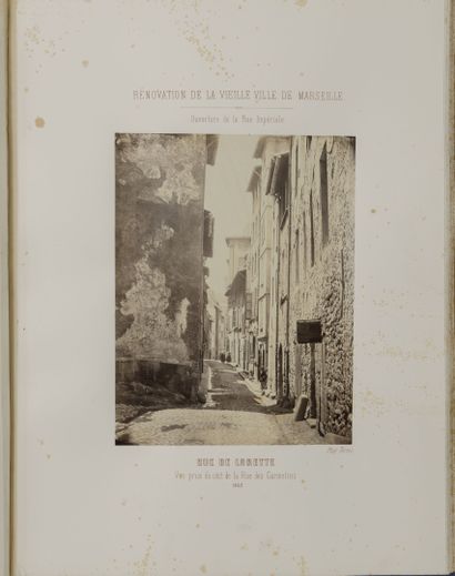 Adolphe TERRIS (1820-1900) City of Marseille.

Photographic album of old streets...