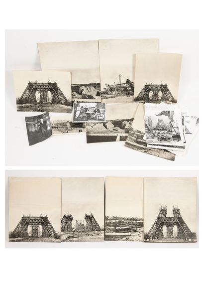 Lot of a dozen photographs and prints of...