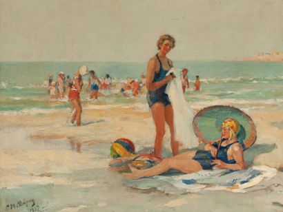 Paul Michel DUPUY (1869-1949) 


Bain de mer, 1937.



Huile sur toile (rentoilée).



Signée...
