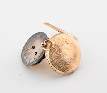 FRANCE, première moitié du XIXème siècle Small pocket watch.

Yellow gold (750) case...