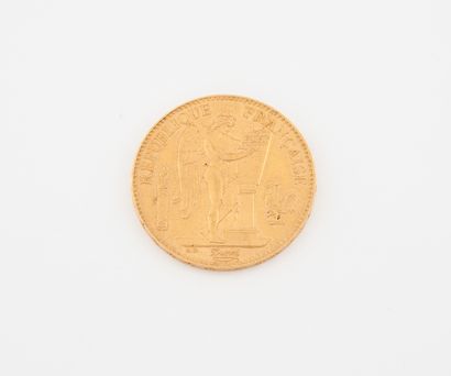 France Pièce de 100 francs or, IIIème république, au Génie, 1879 Paris. 

Poids :...
