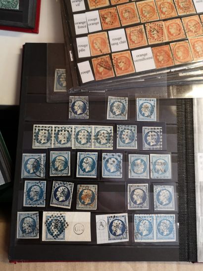 FRANCE, Emissions 1849/1900 
Important lot de timbres détachés et sur lettres, ainsi...