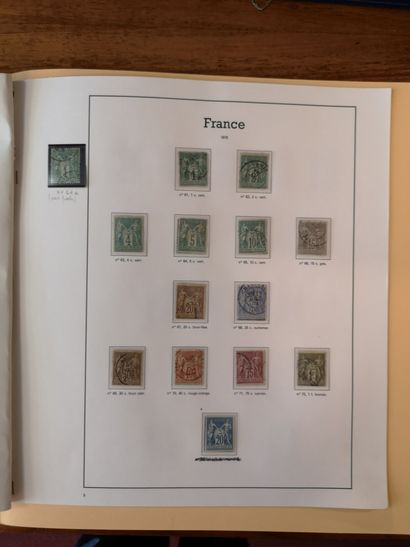 FRANCE, Emissions 1849/1900 
Collection of mint and cancelled stamps, all states,...