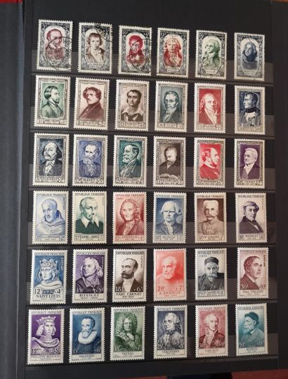 FRANCE et COLONIES GENERALES, Emissions 1900/1960 
Ensemble de timbres principalement...