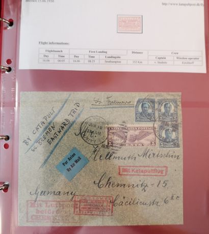 TOUS PAYS 
Important set of several hundreds of letters, period 1840/1970, aviation,...