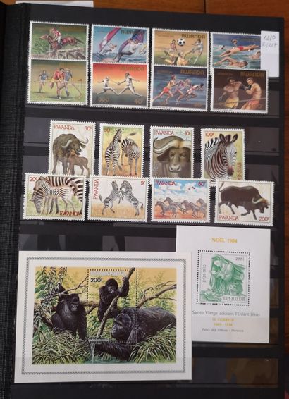 BELGIQUE, CONGO BELGE, ZAIRE, Emissions 1850/2000 
Ensemble de timbres neufs et oblitérés,...
