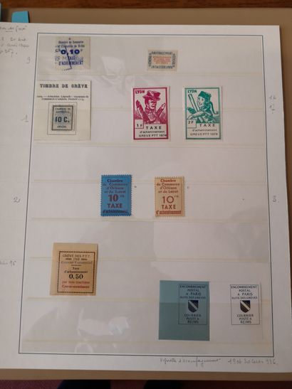 France 
Air Mail, Precleared, Tax, Service, Parcel Post, Specimens, Newspapers, Telegraph,...