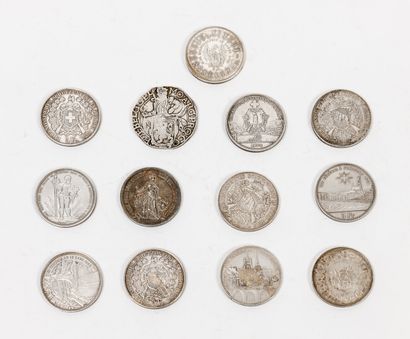 SUISSE 5 francs Tir : 12 exemplaires

Fribourg 1881- Berne 1885: 2 ex.- Saint Galle...