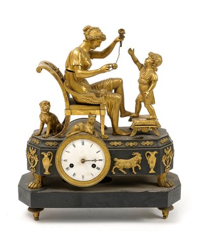null 
HANGMAN 



The game of bilboquet.



In gilt bronze and black marble. A young...