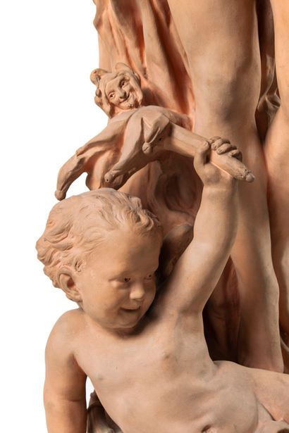 Jean-Baptiste CARPEAUX (1827-1875) Le Génie de la Danse n°1.
Épreuve en terre cuite.
Signée...