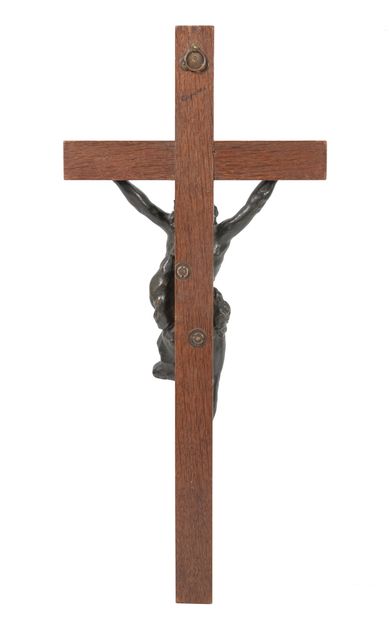 Jean-Baptiste CARPEAUX (1827-1875) Christ on the Cross.
Patinated bronze proof.
Signed...