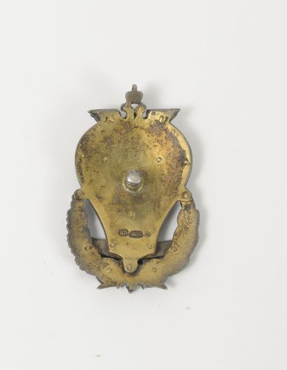 EMPIRE RUSSE Jubilee of the Cavalry School (1809-1909). 
 Silver badge (84 zolotniks/875/min....