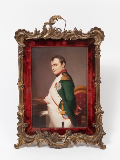 Ecole de la fin du XIXème ou du début du XXème siècle Portrait de Napoléon Bonaparte.

Il...