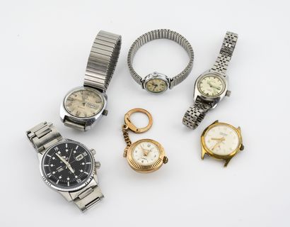 CHAMBORD, DORVAL, FRESARD, ORIENT (King Diver), SYT, YEMA... Lot de montres bracelets...