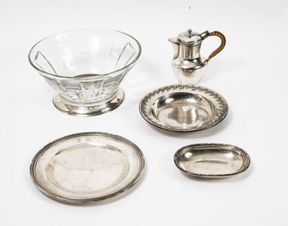Lot of silver pieces (950 / Minerve) : 
-...