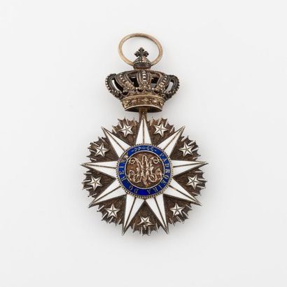 PORTUGAL Ordre de l'Immaculée Conception de Vila Viçosa (1818). 
Insigne de chevalier...