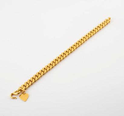 Bracelet articulé en or jaune (750) à maille...