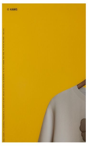 KAWS (1974) Hand, Yellow Version, 2019.
Impression offset en couleurs. 
Affiche originale...