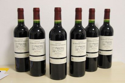 62 bouteilles de Fronsac, grand vin de Bordeaux, de 15 domaines différents 

6 bottles...