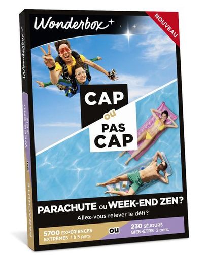 Coffret Wonderbox "Cap ou pas cap : parachute ou week-end zen ?" Will he/she dare...