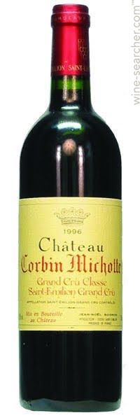 4 bouteilles de St Emilion Grand Cru Chateau Corbin Michotte (2016) Valeur : 116€...