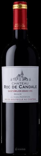 8 bouteilles de St Emilion Grand cru Château de Candale 2016 Valeur : 190€ 

A venir...