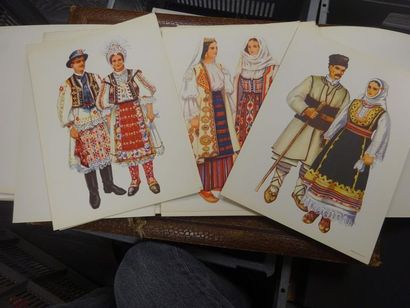 POPSTEFANIEVA ANTONOVA Maritza, Broderies nationales macédoniennes. 
Trois cahiers...