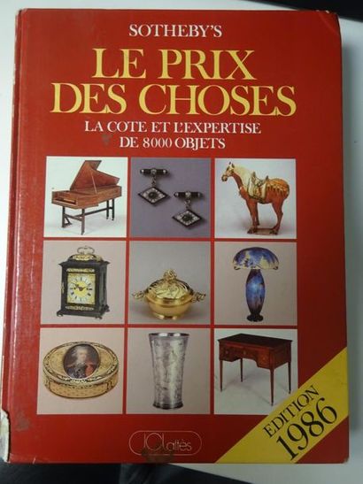 null SOTHEBY'S : Le prix des choses : 1986. 
JCLattès, 1985. 
Un volume in-4 relié....