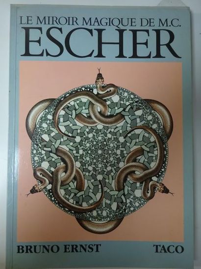 BRUNO ERNST Le miroir magique de M.CEscher. 
TACO Editions, 1986.
An in-4 bound volume....