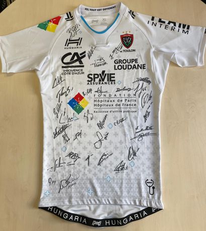 Maillot XL Boxing Day dédicacé RCT Boxing Day collector's jersey signed RCT team