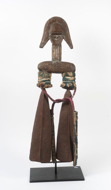 AFRIQUE GABON, Kota

Double cloche en bois, fer et laiton à décor d'une figure de...