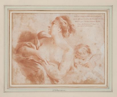 null Lot de 4 gravures :

- Huquier d'après Watteau : Les jardins de Bacchus ; les...