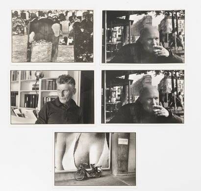 Henri Cartier-Bresson (1908-2004) 5 cartes postales signées, 1991-199(9?), à Jean...