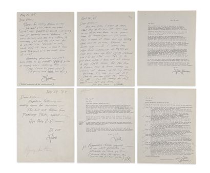 Jack KEROUAC (1922-1969) Rare correspondance adressée à son éditeur Ellis Amburn....