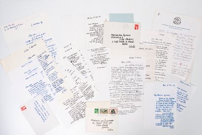 Maurice ESTÈVE (1904-2001) 24 lettres autographes signées dont 5 avec enveloppes,...