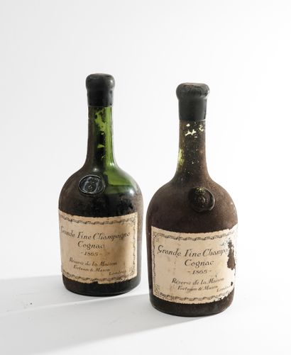 Réserve de la Maison FORTNUM & MASON Grande Fine Champagne, Cognac, 1865.

Deux bouteilles,...