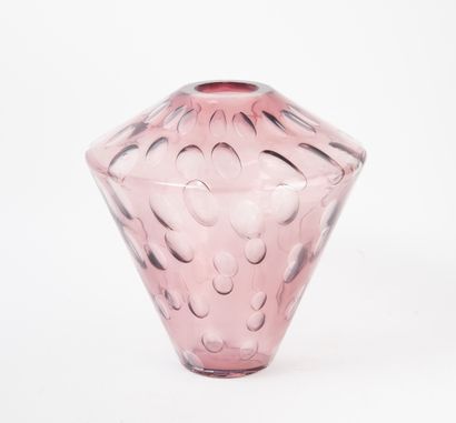 Luca NICHETTO (1976) & SALVIATI Millebolle vase, 2003.

In Murano glass.

Signed...