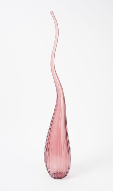 Renzo STELLON (1943) & SALVIATI Aria vase, 2008.

In Murano glass.

Signed and dated...
